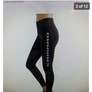 LADIES CAMARO LUNA LEGGINGS IN BLACK SIZE LARGE.
